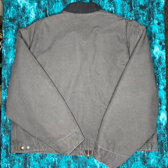 NWT Carhartt Jacket XXL J97 Grey Duck Fleece Lined - Picture 5 of 12